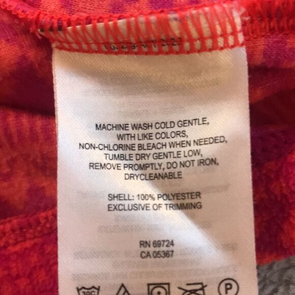 Columbia Pink Fairisle Mock Neck Fleece Pullover - Picture 9 of 11